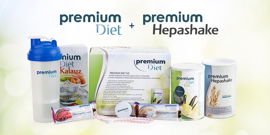 Premium Diet&Hepashake termékek 